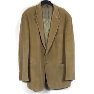 Evan Picone Blazer Corduroy Tan 46 Long Sport Coat